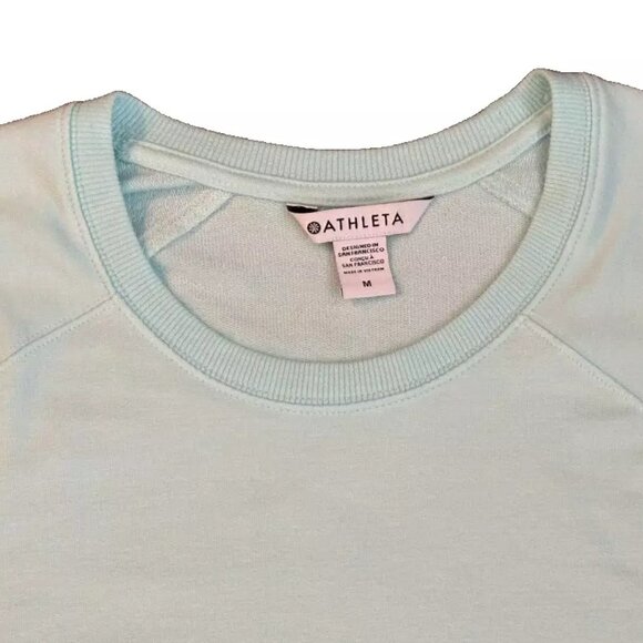 Athleta - Mindset Sweatshirt - Sweat Wicking Gentle Blue - Medium - Worn 1 Time - Picture 5 of 10